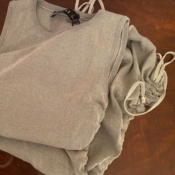 Sweater Dress Cover-Up Mossy Green - Picture 8 of 14